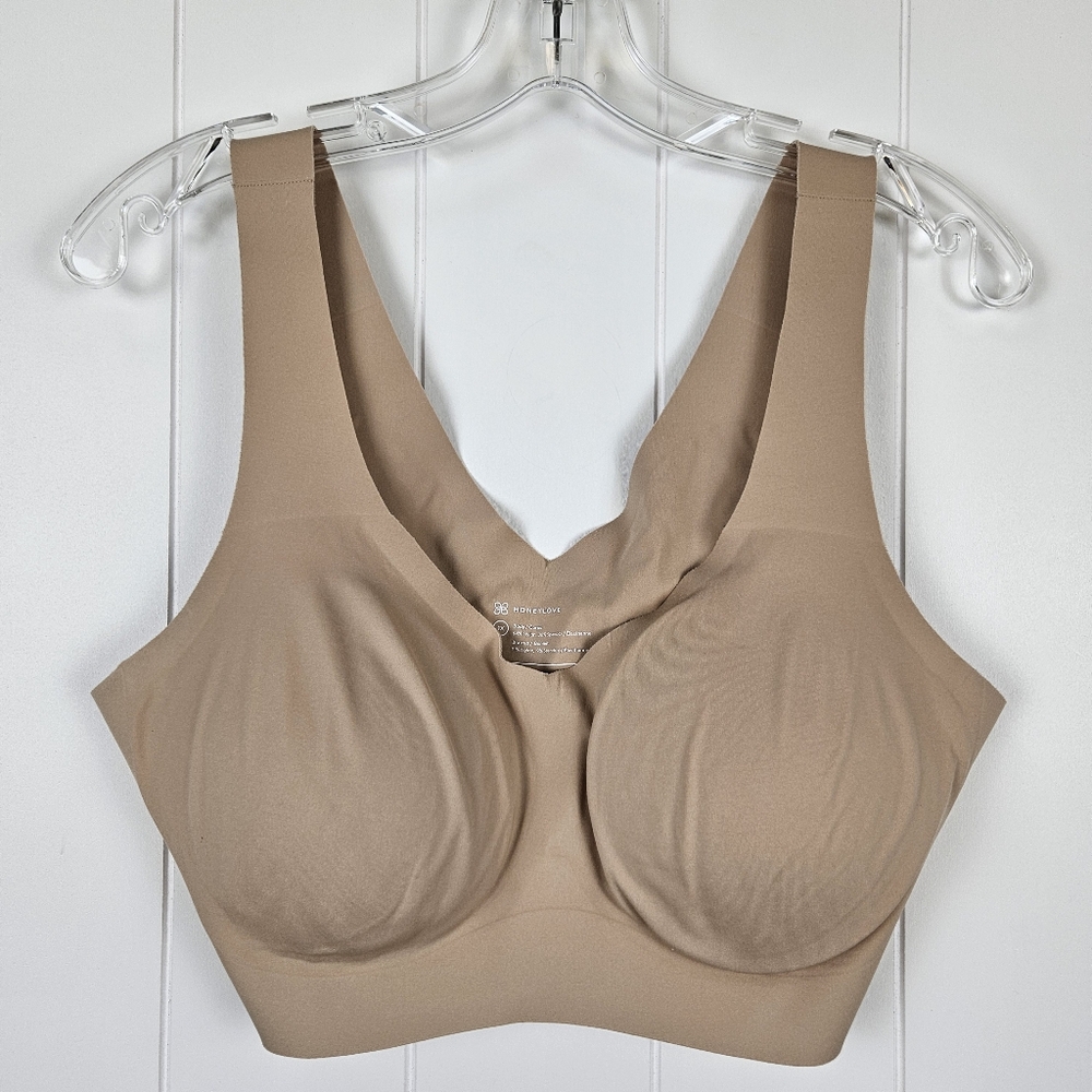 Honeylove Soft Form Seamless Bra 1X Tan Nude Comfort Shaping Style LWBR0101
